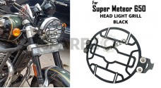 Royal Enfield Super Meteor 650 Headlight Grill Black - SPAREZO